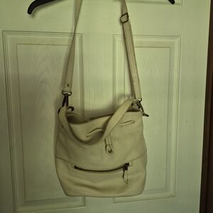 Fossil Cream Shoulder Bag
